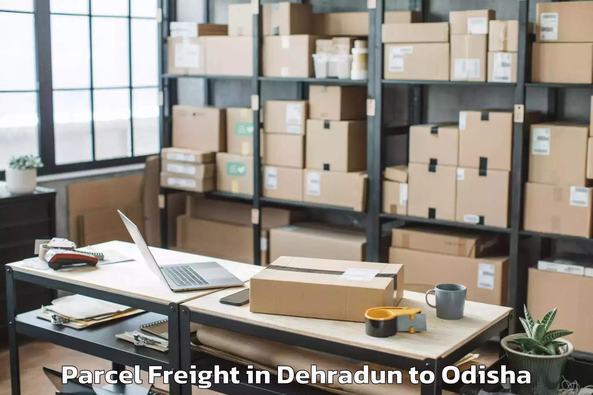 Book Dehradun to Bangiriposi Parcel Freight